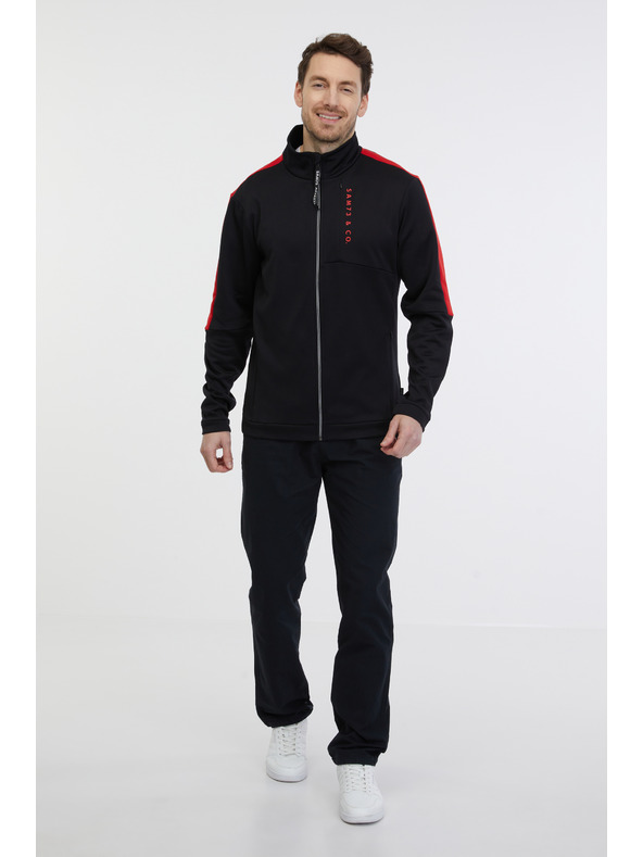 Sam 73 Crna muška majica s patentnim zatvaračem SAM 73 Lucas