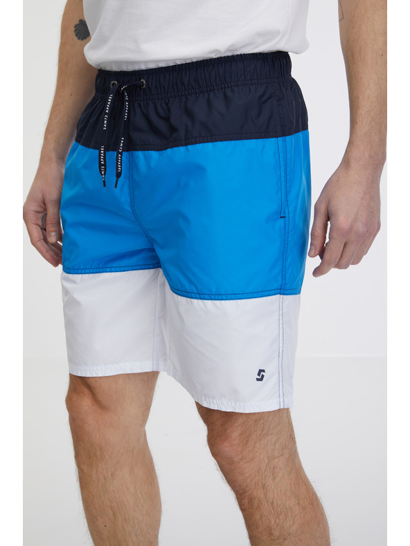 Sam 73 Bijelo-plavi muški kupaći kostim na pruge SAM 73 Dión