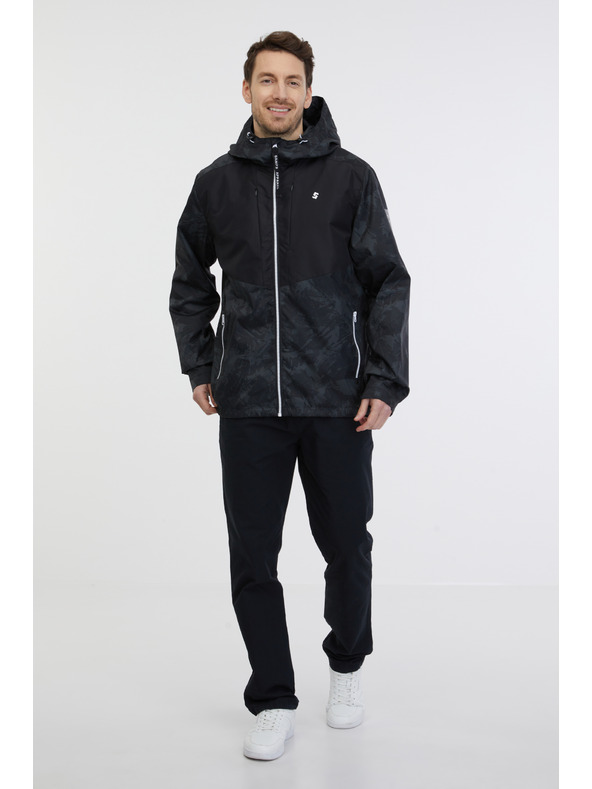 Sam 73 Crna muška lagana jakna s uzorkom SAM 73 Antonio