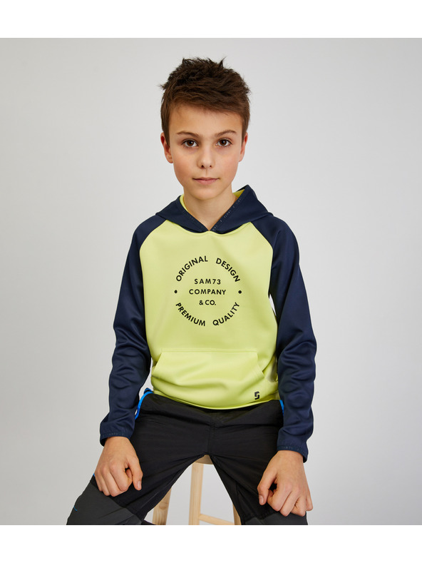 Sam 73 Plavo-žuta majica s kapuljačom za dječake SAM73 Draco