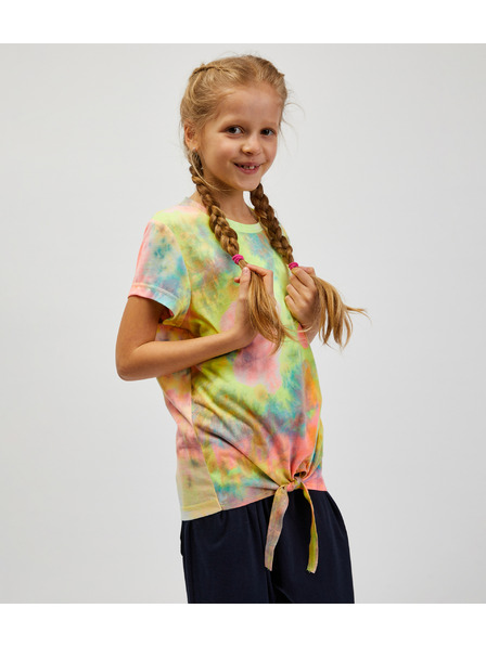 Sam 73 Tirkizno-žuta majica s uzorkom SAM73 Auriga za djevojčice