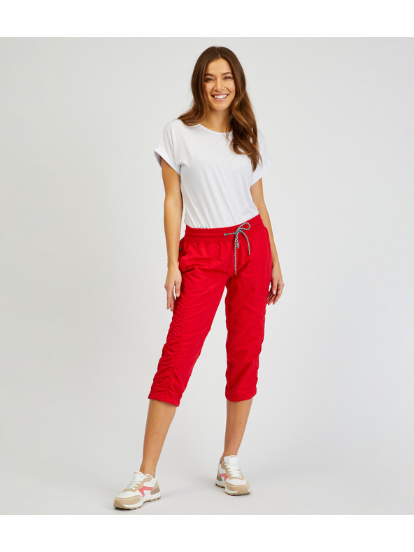 Sam 73 Crvene ženske tričetvrt hlače SAM 73 Lynx