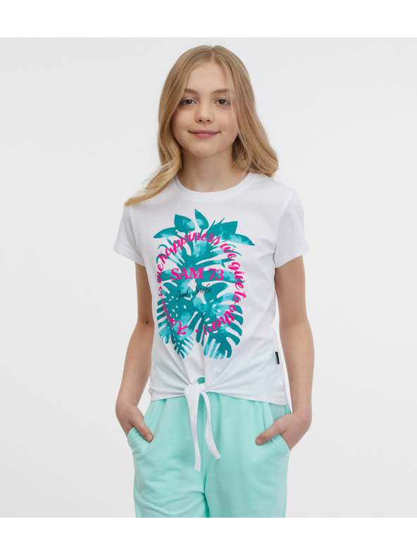 Sam 73 Bijela majica za djevojčice SAM 73 Kiara