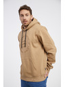 Sam 73 Svijetlo smeđa muška majica s kapuljačom SAM 73 Albus