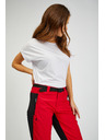 Sam 73 Crno-crvene ženske hlače s odvojivom nogavicom SAM73 Aries