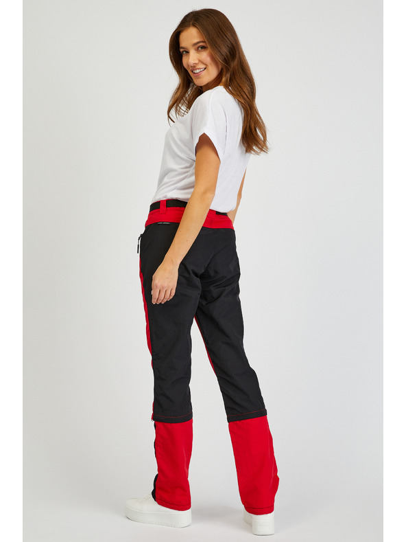 Sam 73 Crno-crvene ženske hlače s odvojivom nogavicom SAM73 Aries