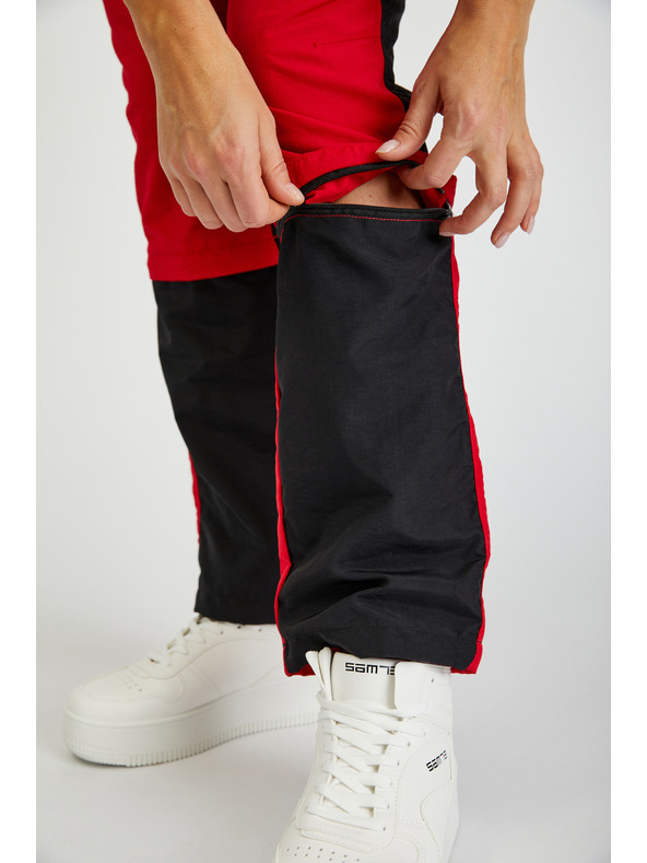 Sam 73 Crno-crvene ženske hlače s odvojivom nogavicom SAM73 Aries