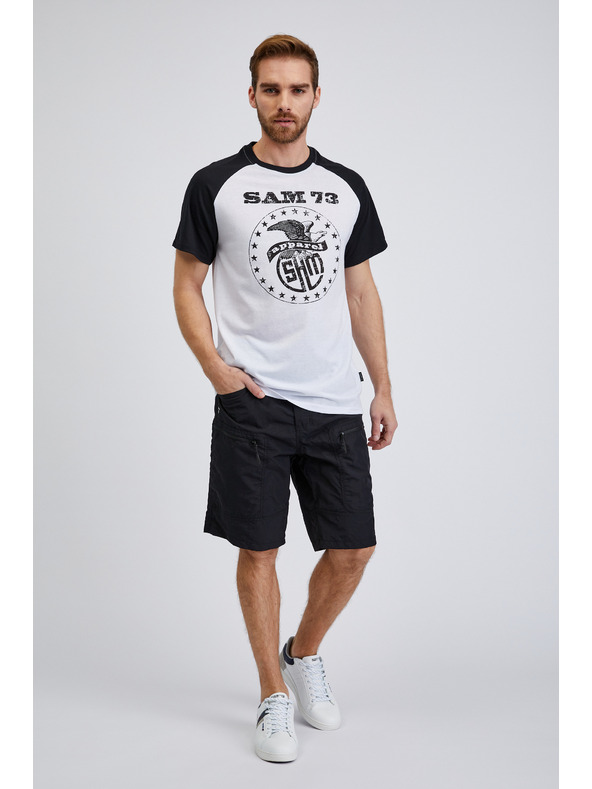 Sam 73 Bijela muška majica kratkih rukava SAM 73 Jordan
