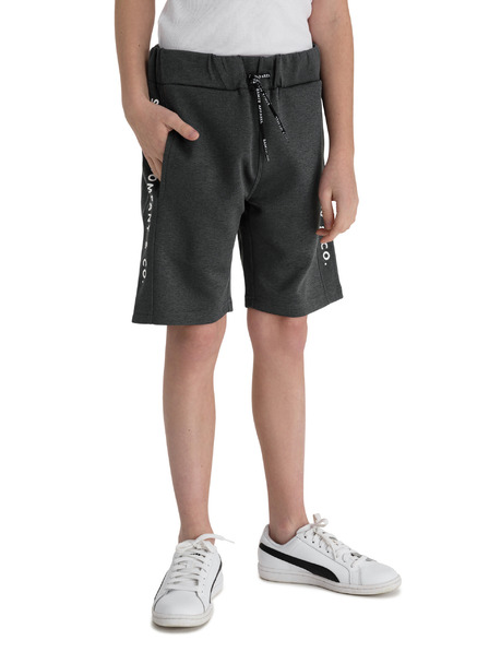 Sam 73 Tamnosive dječačke kratke hlače s lampama SAM 73