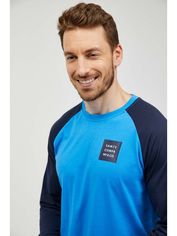 Sam 73 Crno-plava muška majica Sam 73