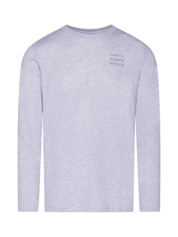 Sam 73 Svijetlo siva muška tigrasta majica kratkih rukava Sam 73