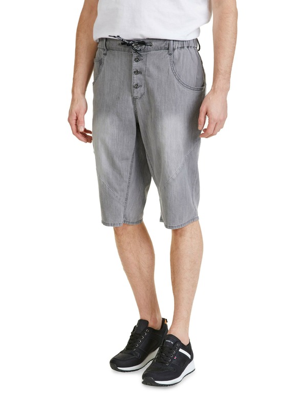 Sam 73 Sive muške traper kratke hlače SAM 73 Kash