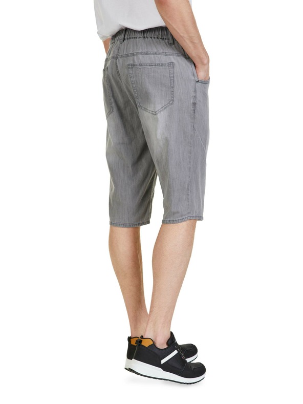 Sam 73 Sive muške traper kratke hlače SAM 73 Kash