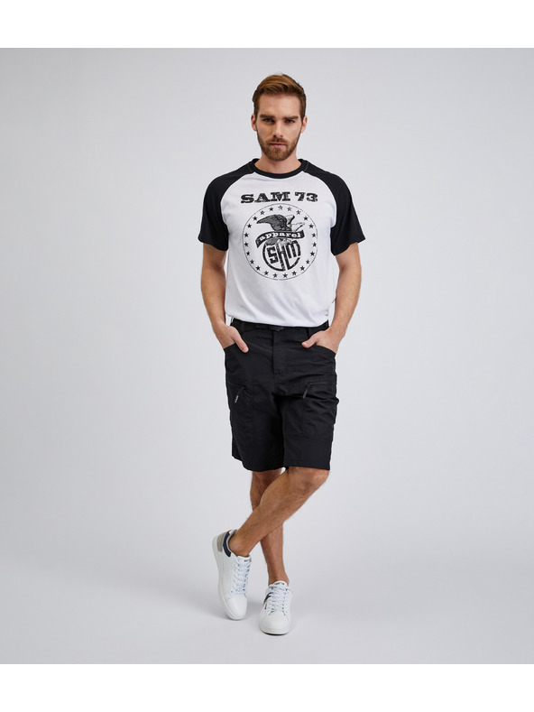 Sam 73 Crne muške sportske kratke hlače SAM73 Andalusit