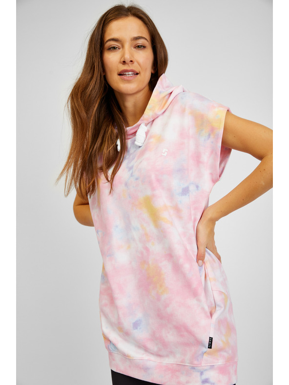 Sam 73 Ružičasta ženska majica bez rukava s uzorkom SAM73 Carina