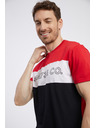 Sam 73 Crno-crvena muška majica kratkih rukava SAM 73 Seamus