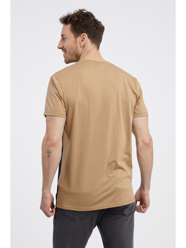 Sam 73 Crno-smeđa muška majica kratkih rukava SAM 73 Seamus