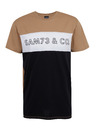 Sam 73 Crno-smeđa muška majica kratkih rukava SAM 73 Seamus