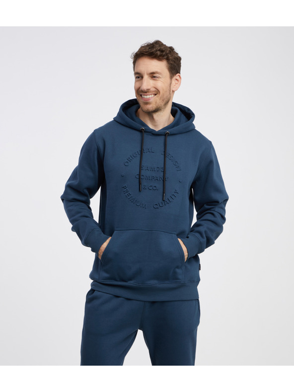 Sam 73 Tamnoplava muška majica s kapuljačom SAM 73 Albus