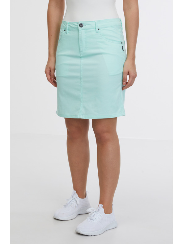 Sam 73 Tirkizna ženska traper suknja SAM 73 Belén