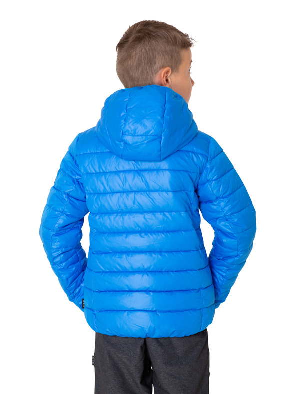 Sam 73 Plava prošivena zimska jakna za dječake s kapuljačom SAM 73 Jonah