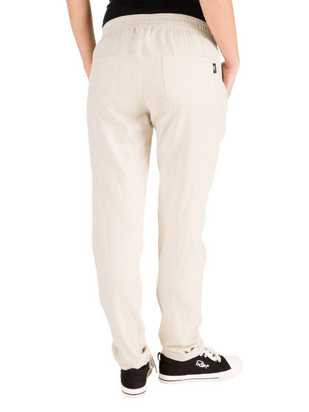 Sam 73 Krem ženske lanene hlače SAM 73