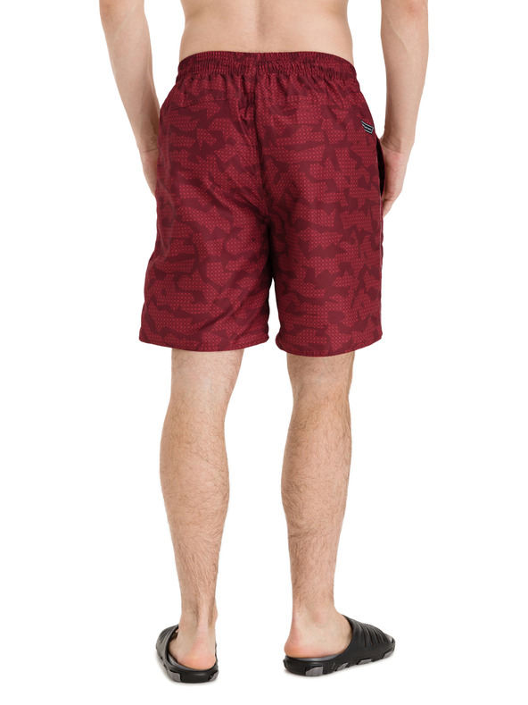 Sam 73 Muški kupaći kostim s vinskim uzorkom SAM 73