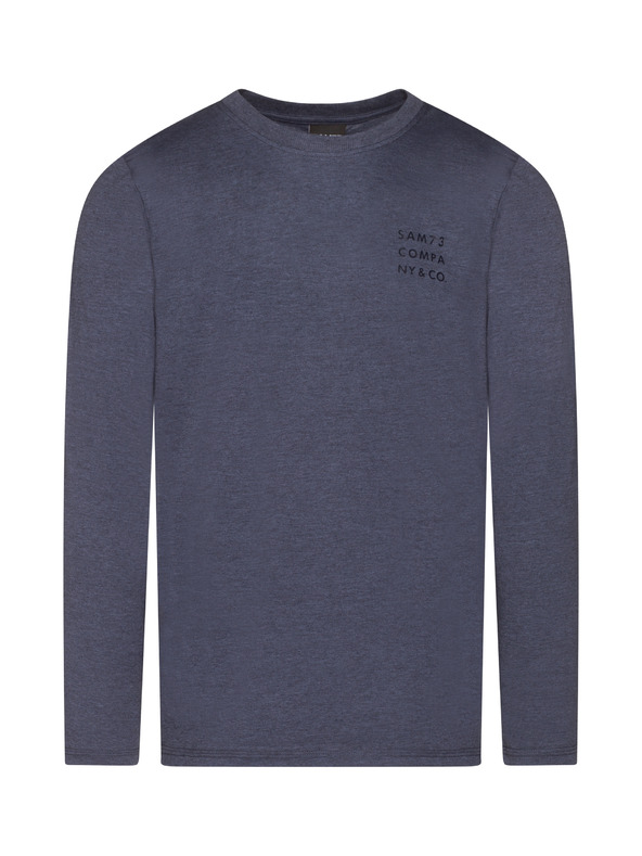 Sam 73 Tamnoplava muška tigrasta majica kratkih rukava Sam 73