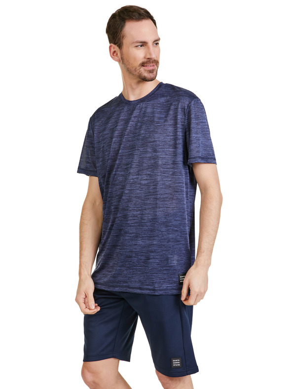 Sam 73 Tamnoljubičasta muška majica kratkih rukava SAM 73 Eugene