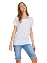 Sam 73 Bijela ženska majica s uzorkom SAM 73 Roxanne