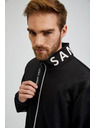 Sam 73 Crna muška majica s kapuljačom SAM73 Stephen na patentni zatvarač