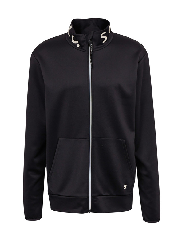 Sam 73 Crna muška majica s kapuljačom SAM73 Stephen na patentni zatvarač