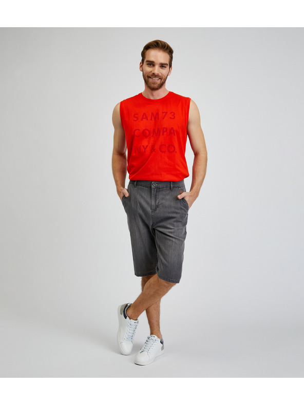 Sam 73 Tamnosive muške traper kratke hlače SAM73 Aquarius