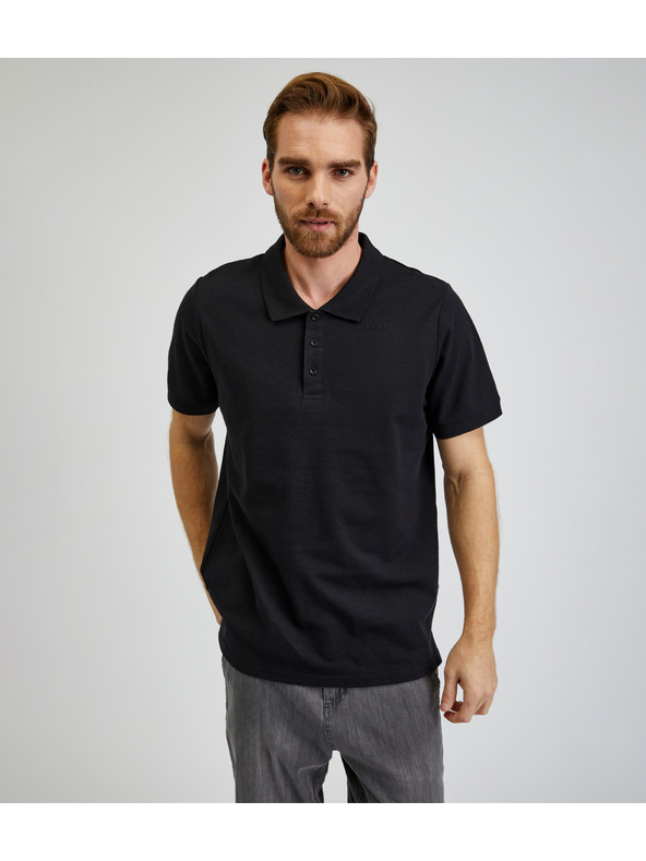 Sam 73 Crna muška pamučna polo majica SAM73 Chrys