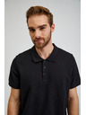 Sam 73 Crna muška pamučna polo majica SAM73 Chrys