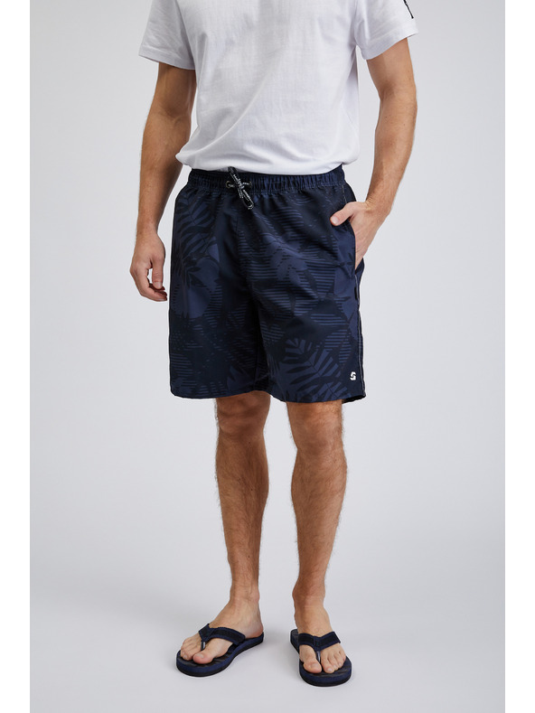 Sam 73 Tamnoplavi muški kupaći kostim s uzorkom SAM73 Leo