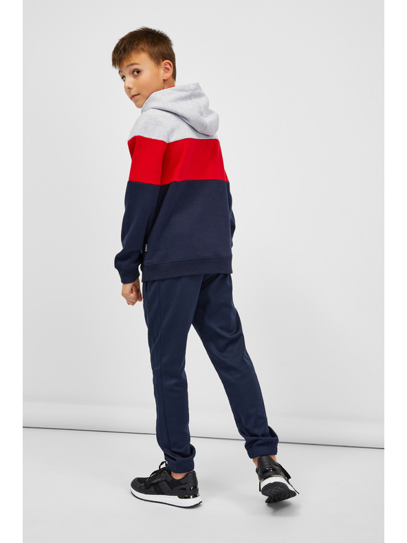 Sam 73 Plavo-crvena dječačka majica s kapuljačom SAM 73 Leael