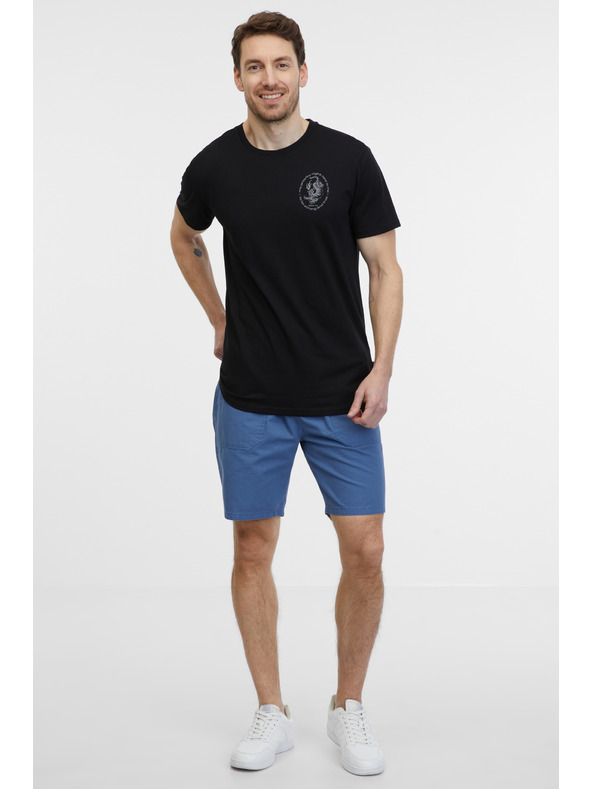 Sam 73 Crna muška majica kratkih rukava SAM 73 Felipe