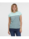 Sam 73 Tirkizna ženska majica na pruge SAM 73 Mercedes
