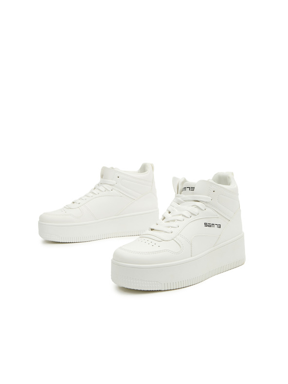 Sam 73 Bijele ženske gležnjače na platformi SAM 73 FRIGG