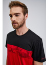 Sam 73 Crno-crvena muška majica SAM73 Cetus