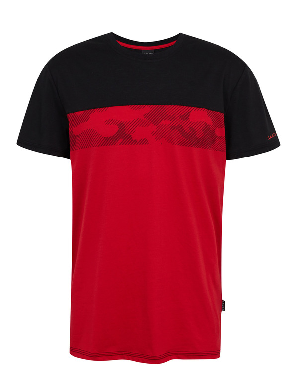 Sam 73 Crno-crvena muška majica SAM73 Cetus