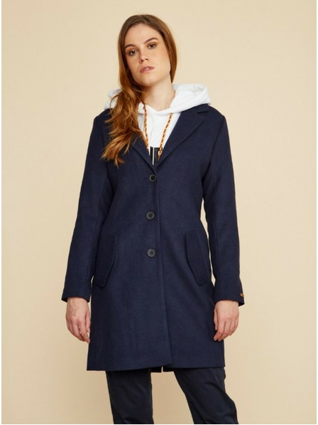 ZOOT.lab Tamnoplavi ženski kaput sa ZOOT.lab Klara dodatkom vune