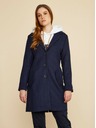 ZOOT.lab Tamnoplavi ženski kaput sa ZOOT.lab Klara dodatkom vune