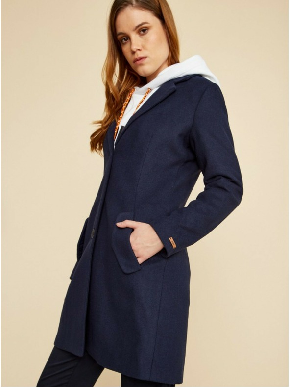 ZOOT.lab Tamnoplavi ženski kaput sa ZOOT.lab Klara dodatkom vune