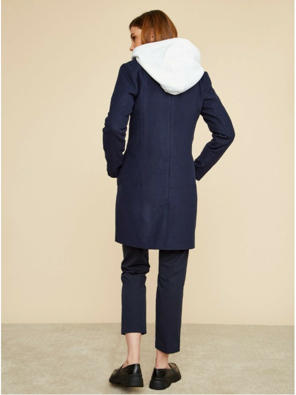 ZOOT.lab Tamnoplavi ženski kaput sa ZOOT.lab Klara dodatkom vune
