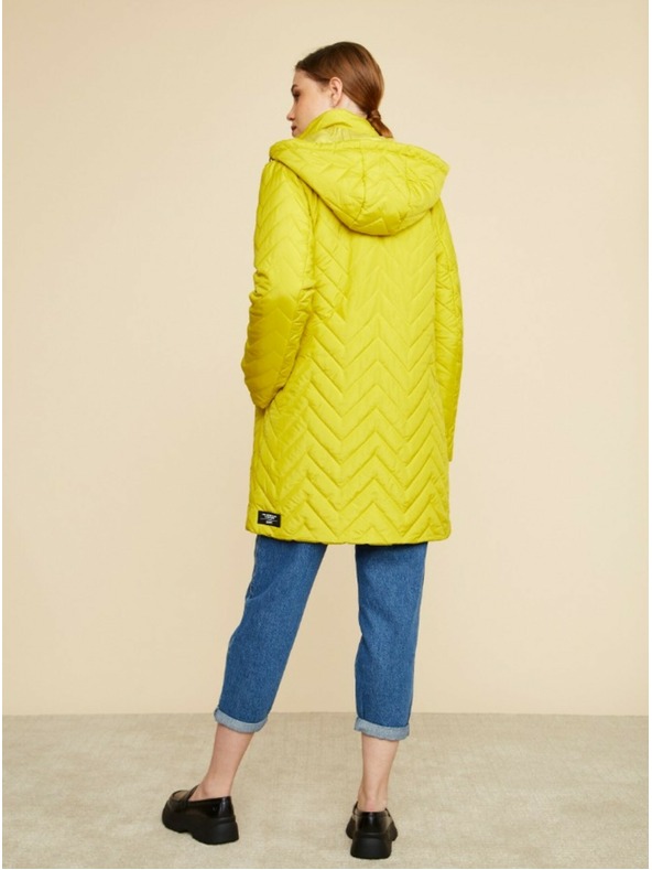 ZOOT.lab Zeleno-žuti ženski prošiveni kaput ZOOT.lab Molly