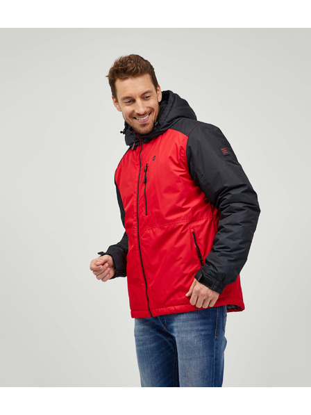 Sam 73 Crno-crvena muška zimska jakna Sam 73