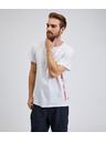 Sam 73 Bijela muška majica s natpisom SAM 73 Vincent
