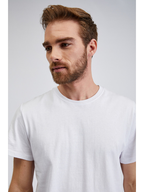 Sam 73 Bijela muška majica s natpisom SAM 73 Vincent